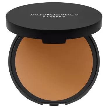 bareMinerals Barepro 16HR Skin-Perfecting Powder Foundation, Matte Pressed Powder Foundation Full Coverage with Plant-Based Squalene, Oil Control, Vegan