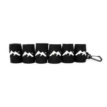 MHO Containers | Black Neoprene Sleeve Lip Balm Holders | Swivel Clip for Versatile Attachments - Pack of 6
