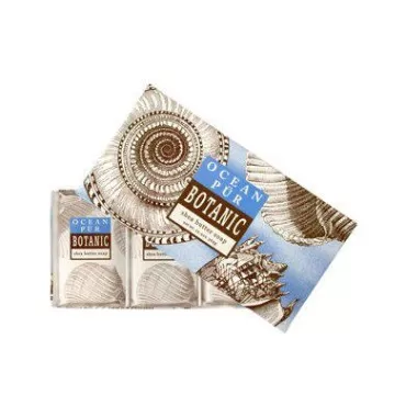 Greenwich Bay Trading Company Botanical Collection - Ocean Pur Sculpted Spa Soap Gift Box (Three 4.3oz Soaps)