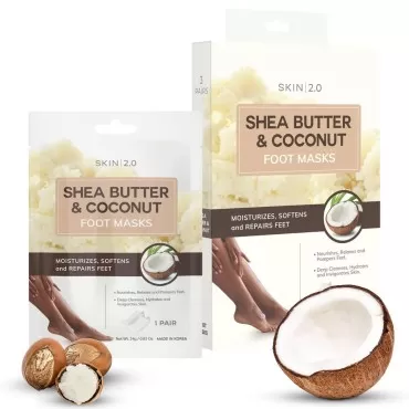 Skin 2.0 Shea Butter and Coconut Foot Masks Moistu...