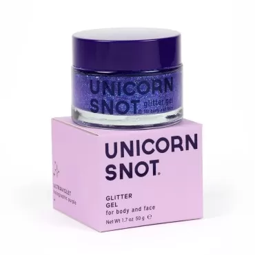 Unicorn Snot Holographic Face Glitter & Body Glitter Gel: Glitter Makeup Hair Glitter Stocking Stuffers Christmas Glitter Makeup for Holiday - Vegan & Cruelty Free, 1.7 oz Purple Glitter (Ultraviolet)