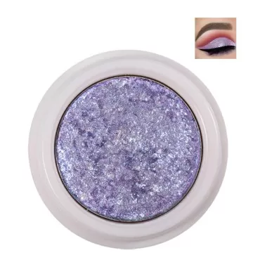 AKARY 12 Colors Glitter Eyeshadow, Mashed Potato Pearlescent Monochrome Eyeshadow Polarized Light Not Smudged Eye Shadow, Highly Pigmented Eye Makeup Cosmetics Gift for Women And Girls Eye Brightening Flash Powder (#08 Violet)