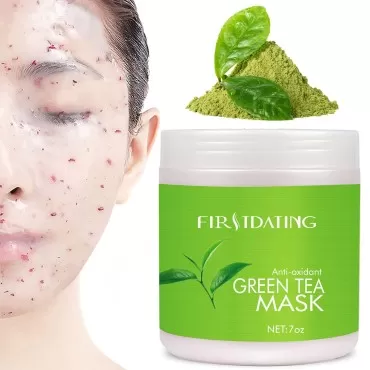 Jelly Masks for Facials Peel Off Moisturizing Jelly Mask Powder Hyaluronic Acid Floral Extract Essence Diy Esthetician Spa Face Skincare Mask (Green Tea Mask)