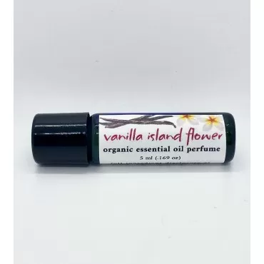 Island Deodorant Tropical Vanilla Flower, Organic Essential Oil Perfume (5 ml)