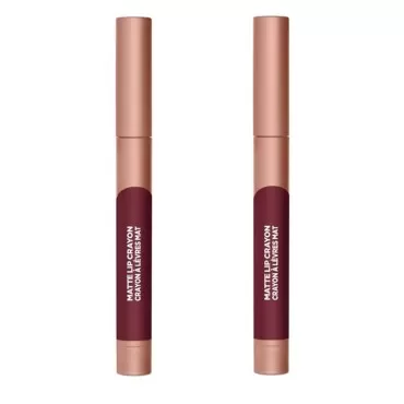 Pack of 2 L'Oreal Paris Infallible Matte Lip Crayon, Chocolate Delight # 516