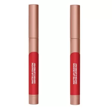 Pack of 2 L'Oreal Paris Infallible Matte Lip Crayon, Caramel Rebel # 506