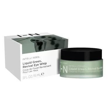 Intelligent Nutrients Liquid Green Whip Eye Cream - Blue Tansy + Rosehip Oil for Under Eye Revitalization - Under Eye Treatment Reduces Dark Circles + Under Eye Bags (15 ml)