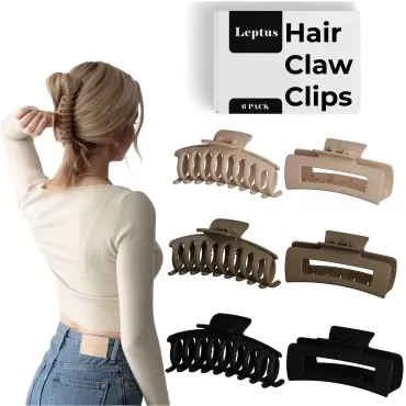 4.3 Inch 6pcs Hair Clips, Hair Clips for Women & G...