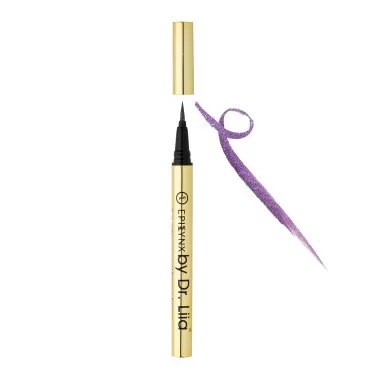 EPILYNX by Dr. Liia Long Lasting Waterproof Liquid Eyeliner with Precision Tip | Gluten and Allergen Free, Vegan Eyeliner Pencil |2mL| Shimmer Royal Purple