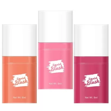 Liquid Blush Set Makeup, Cream Blush for Cheeks, Mothers Day Gifts Natural Looking, Waterproof, Lightweight, Breathable Feel, Sheer Flush Of Color, Long-Wearing, Dewy Finish 0.81 Fl Oz (02#03#04#)