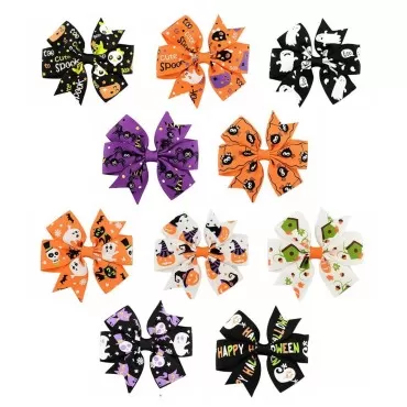 10 Pcs Halloween Hair Clips 3