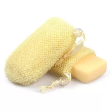 2 PCS Exfoliating Bar Soap Saver Bag Mesh, Hangable Soap Bundle Pouch Body Scrubber for Bath Shower