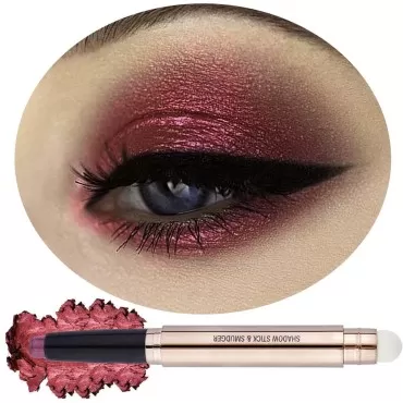 TWLBXMG Red Eyeshadow Stick Cream Smooth Shimmer E...