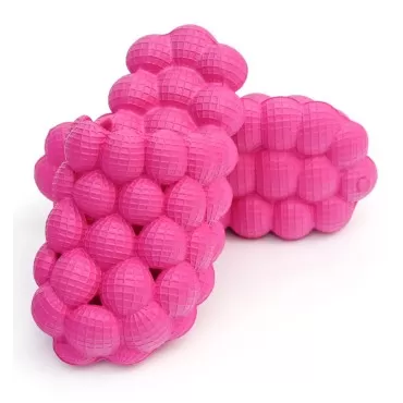 Funny Spa Slippers Massage Bubble Slides Slippers for Women Men,Funny Lychee Non-slip Gym House Slippers Shower Bedroom Slippers, Soft Pillow Stress Relief Slide Sandals for Ladies, Rose Red, 10-11 Women/8.5-9.5 Men