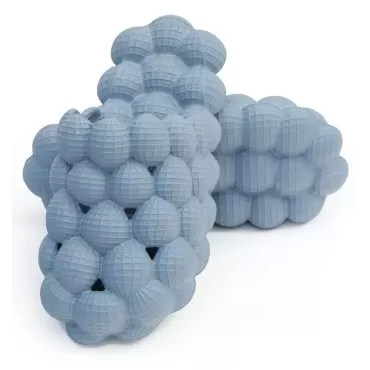 Funny Spa Slippers Massage Bubble Slides Slippers for Women Men,Funny Lychee Non-slip Gym House Slippers Shower Bedroom Slippers, Soft Pillow Stress Relief Slide Sandals for Ladies, Light Blue, 6-7 Women/4.5-5.5 Men