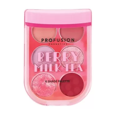 Profusion Cosmetics Milk Tea 6 Shade Palette- Boba...