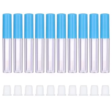 10Pcs Empty Lip Gloss Tubes Cute 1ml Blue Empty Li...