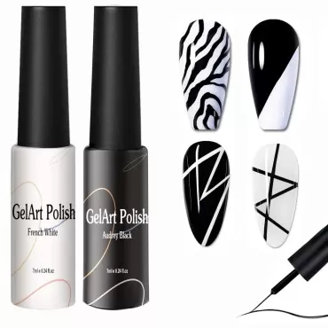 7ml*2pcs Nail Art Liner Gel Polish Built in Thin B...