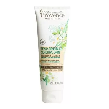 Mademoiselle Provence - organic Almond and Orange Blossom - Sensitive Skin - Natural Body Lotion - Nourishing & Soothing - Vegan - Made in France