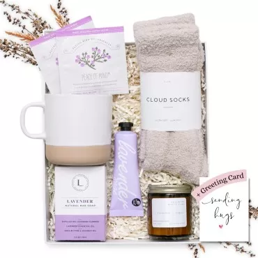 Unboxme Lavender Spa Gift Set - Relaxation Gifts F...