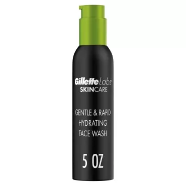 Gillette Labs Gentle and Rapid Hydrating Face Wash for Men, 5oz
