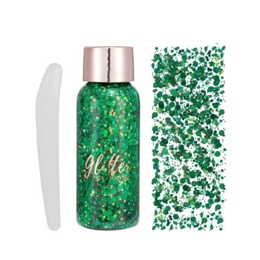 MAEPEOR Mermaid Sequins Chunky Body Glitter Gel 19 Colors Holographic Long-Lasting Glitter Liquid Body Makeup for Face Body Hair Nails (30g, 109)