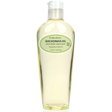 Dr Adorable 8 fl.oz Premium Macadamia Nut Organic Oil Cold Pressed Skin Hair Care