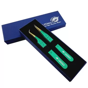 Leenax 2 Pieces Fiber Tip (Anti - Slip) Eyelash Ex...