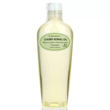Dr Adorable - 8 oz - Premium Cherry Kernel Oil - 100% Pure Natural Organic Cold Pressed for Skin Hair Nails