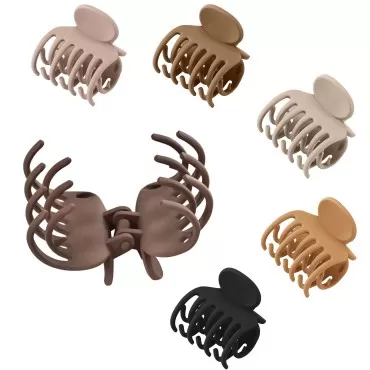 Double Row Teeth Small Hair Claw Clips for Women F...