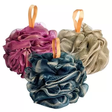 Fishent Bath Sponge Shower Loofahs 60g, 3 Pack Sof...