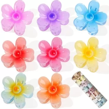 Flower Hair Clips 8PCS Hair Claw Clips Cute Hair C...