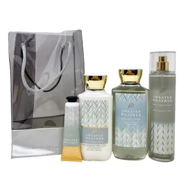 Bath and Body Sweater Weather Gift Set Bag - Fragr...