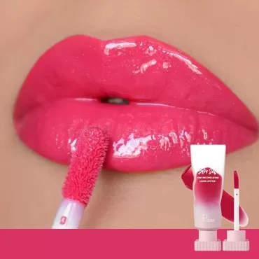 MIESCHER Colored Liquid Lipstick Velvet Lip Gloss, Soft Matte Lip Cream Lightweight Non-Stick Cup Not Fade Lipstick Long Lasting Waterproof Mirror Water Gloss Lip Glaze Vinyl Ink Longwear Liquid Lipstick for Women (06# Pink Roses)
