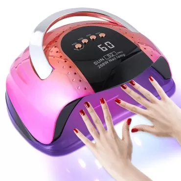 268W UV LED Nail Lamp for Gel Polish with 4 Timer ...