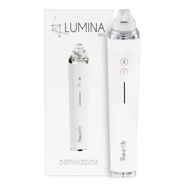 Dermazoom Blackhead Remover Pore Vacuum for Face by Lumina NRG - 10x Zoom Camera for Precision - Facial Pore Extractor Tool Removes Oil, Grease, Acne & Whiteheads - Reduces Dry Skin & Shrinks Pores