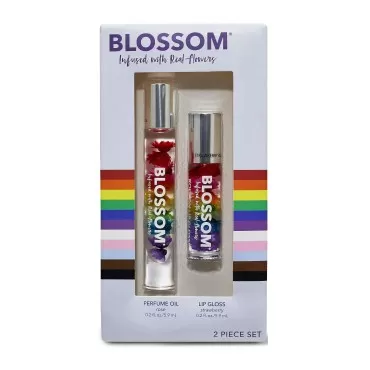 Blossom Scented Roll on Lip Gloss + Rollerball Per...