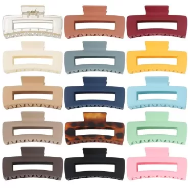 Luraseea 15 Pack Hair Claw Clips Big Hair Clips 4....