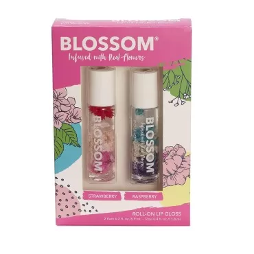 Blossom Scented Roll on Lip Gloss, Infused with Re...