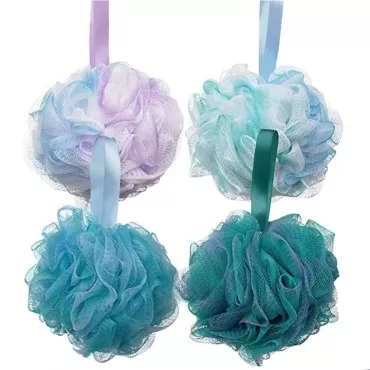 4 Pcs Shower Puff Loofah Loofah Bath Sponge Loofah...