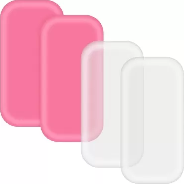 4 Pieces Silicone Lash Pad Rectangle Silicone Eyel...