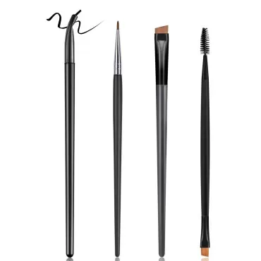 Eyeliner Brush, ASTTONIIKK Fine Angled Eyeliner Brush Eyebrow Concealer Brush, Ultra Thin Precision Eye Liner Makeup Brushes Set, Fine Point Eyeliner Brush, Synthetic Bristles Eye Makeup Tool 4Pcs