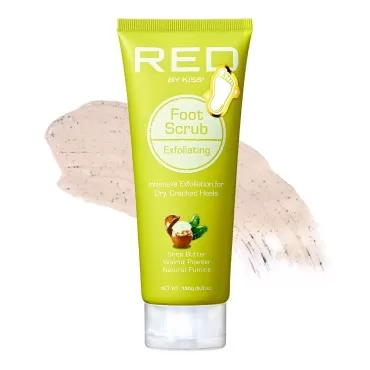 RED by Kiss Foot Scrub for Dead Skin - Exfoliates,...