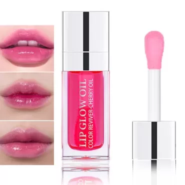 WENJLYJ Lip Glow Oil,Clear Plumping Lip Oil Waterp...