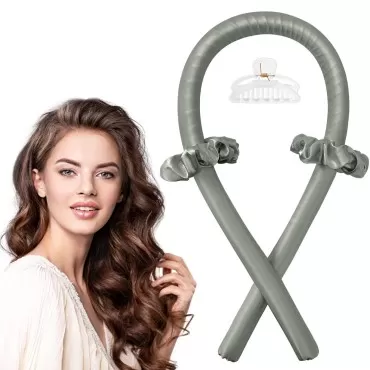 IENIN Heatless Hair Curler, Heatless Curling Rod Headband No Heat Hair Curlers to Sleep in Curl Ribbon with Scrunchies Hair Clips Overnight Hair Curlers Hair Roller for Women Long Hair Styling Tools