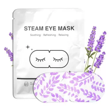 20 Packs Steam Eye Mask for Dark Circles, Lavender...