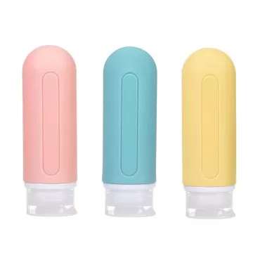 KHLZ Travel Bottles for Toiletries, Travel Size Containers BPA Free Leak Proof Travel Tubs Tsa Approved, Travel Accessories for Shampoo Conditioner Lotion (3oz, 3 Pack)