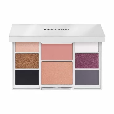 Lune+Aster Double Booked Face & Eye Palette - This online exclusive palette features a mauve blush, bronze highlighter and six show-stopping velvety eyeshadows to create an elevated look for any special occasion.