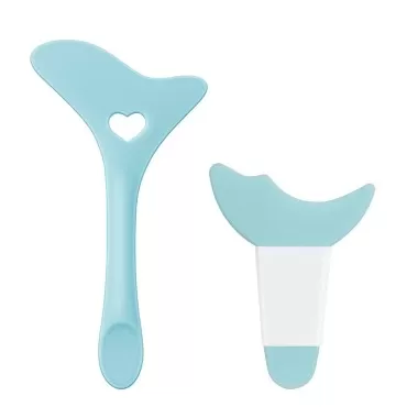 RYAOLFLY Winged Eyeliner Stencil, Eye Makeup Aid Tool, Reusable Silicone Eye Makeup Assistant Tool, Multi-Purpose Winged Eyeliner for Eye, Eyeliner Stencils for Eyes. (Blue)