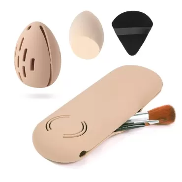 Azmoncy Large Silicone Makeup Brush Holder and Mak...